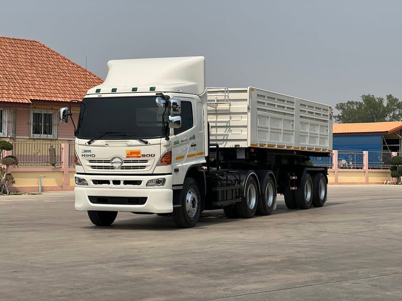 HINO FM2P 380 หัวลากพร้อมหางเซมิดัมพ์ สามมิตร