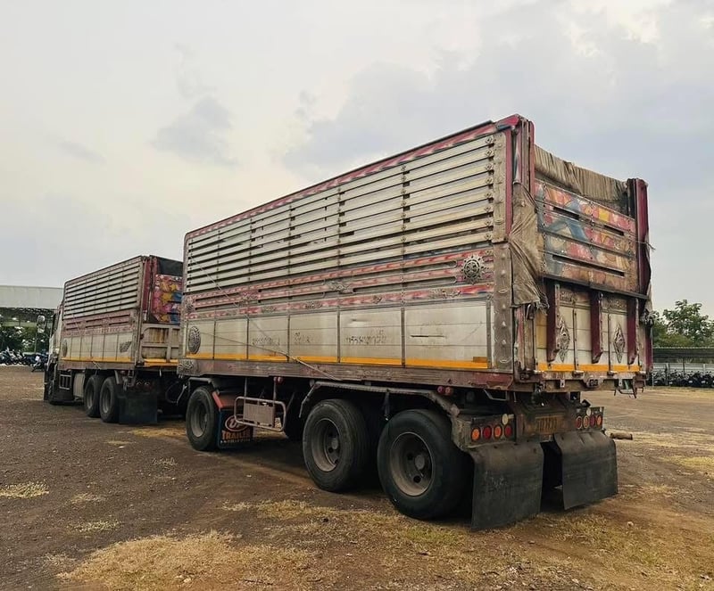 ISUZU FXZ 360 พ่วงแม่ลูกดั้มพ์ เกษตร