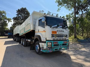 ISUZU FXZ 360 พ่วงแม่ลูกดั้มพ์