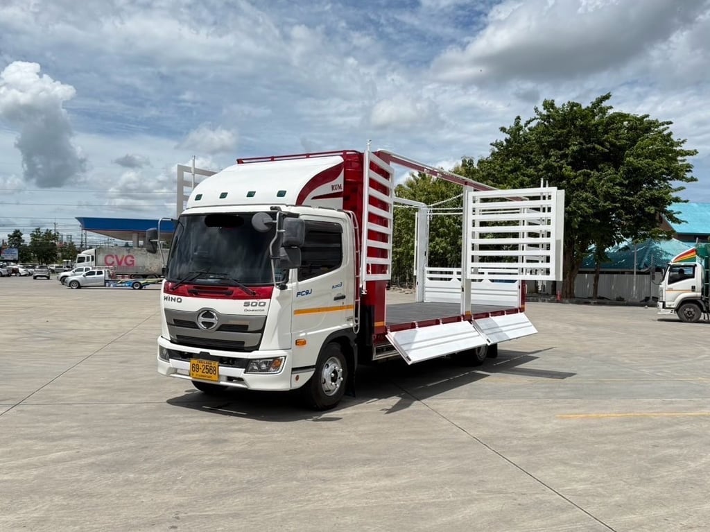 6ล้อ NEW FC9J 210 เเรง  ยาว 6.60 เมตร ปี 2566