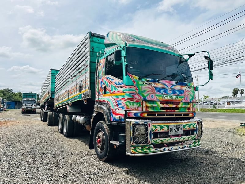 ISUZU FXZ  360 แรง พ่วงแม่ลูกดั้มพ์เกษตร