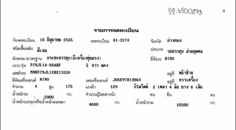 HINO 175 แรง ติดเครน 3.30 ตัน 4 ปลอก HINO 175 แรง ติดเครน 3.30 ตัน 4 ปลอก
