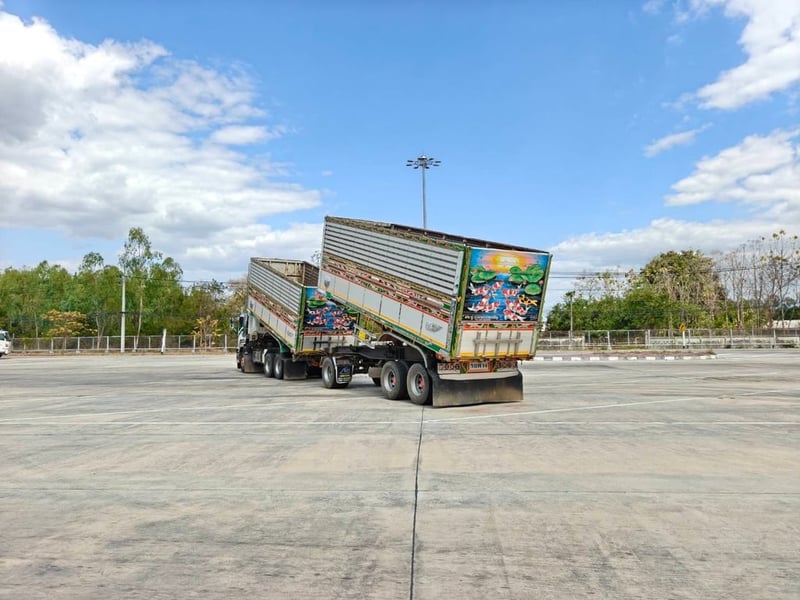 รถพ่วงแม่ลูก ISUZU FXZ 360 MT ปี 2566  ดั้มพ์คอกเกษตร