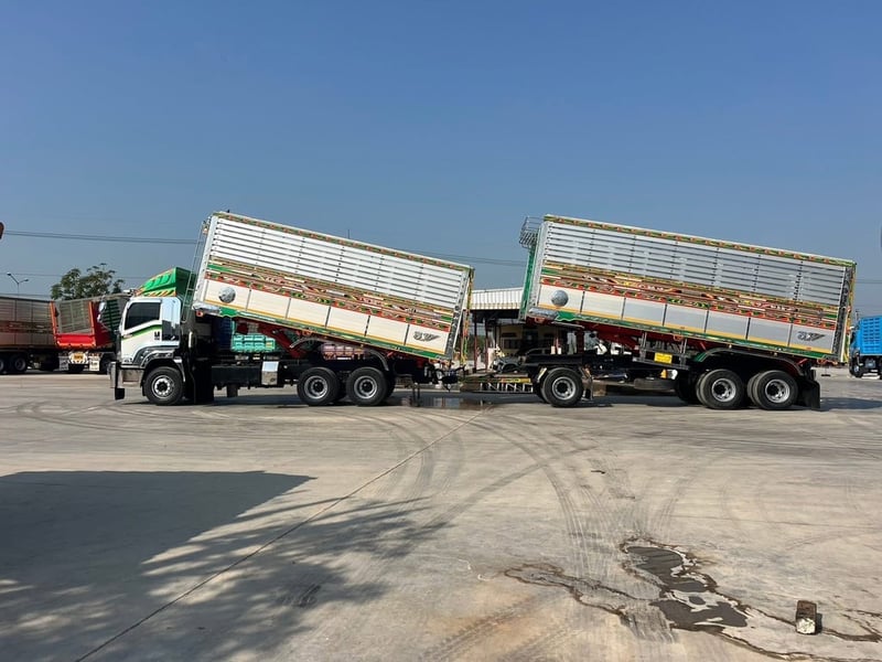 ISUZU FXZ 360 พ่วงแม่ลูกดัมพ์คอกเกษตร