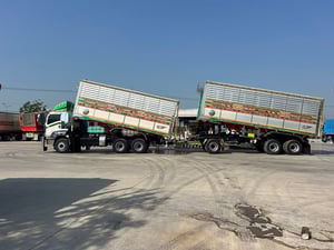 ไมล์ 148,116 กิโล❗️ISUZU FXZ 360  พ่วงแม่ลูกดัมพ์เกษตรปิเนียม 