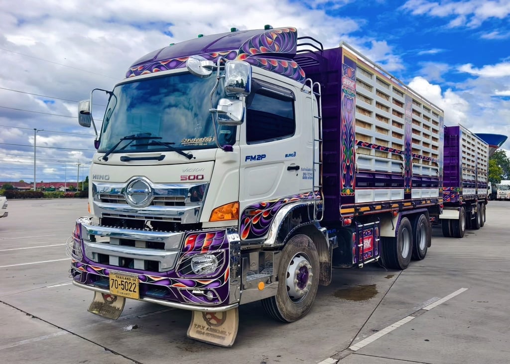 ไมล์ 77,544 กิโล❗️HINO FM 2P 380 แรง พ่วงแม่ลูกคอกเกษตร (ไม่ด้ั้มพ์) ไมล์ 77,544 กิโล❗️HINO FM 2P 380 แรง พ่วงแม่ลูกคอกเกษตร (ไม่ด้ั้มพ์)