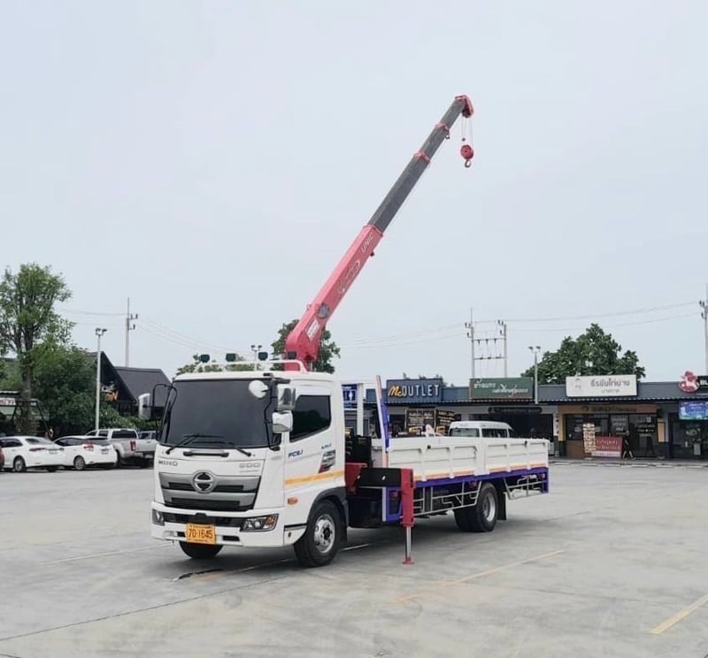 ไมล์ 90,920 ❗️ 6ล้อ NEW FC9J 175  ติดเครน UNIC ขนาด 3 ตัน