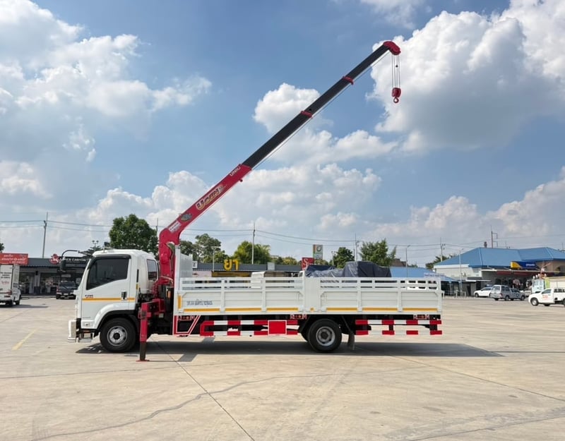 ISUZU NEW FRR 210 ติดเครน 3 ตัน  UNIC UCAN ขาสลับ 4 ปลอก  ยาวใน 642 เมตร  ไมล์ 84,526 ก.ม ปี 2566  พิกัด ราชบุรี ราคา 1,550,000 บาท 📞094-653-6339 อิฐ
