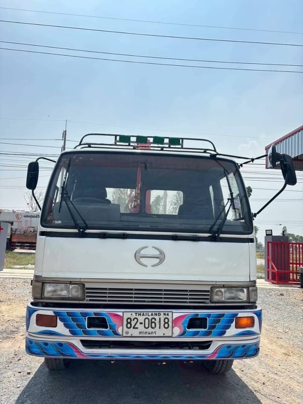 HINO FF3H ครื่อง HO7D-195 แรง ติดเครนUNIC 5 ตัน