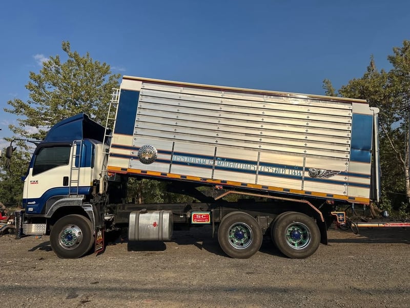 ISUZU FXZ 360 แรง พ่วงแม่ลูกดั้มพ์เกษตร 