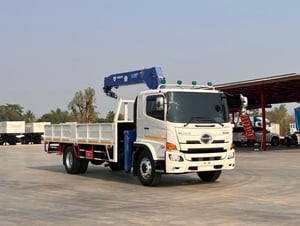 HINO FG8J 240 แรง ติดเครน 5 ตัน เครน 