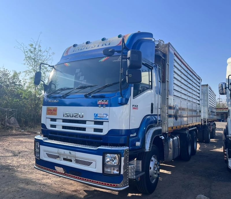 ISUZU FXZ 360 พ่วงแม่ลูกดั้มพ์เกษตร