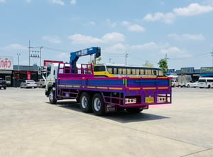ISUZU FVM 300 แรง 10ล้อติดเครน 5 ตัน