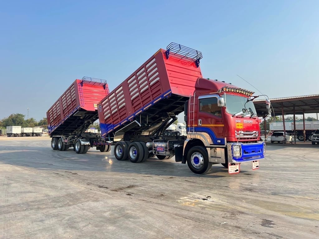 ISUZU FXZ 360 พ่วงแม่ลูกดั้มพ์คอกเกษตร  บรรทุก 30.275 ตัน   อู่ ฟินิกซ์