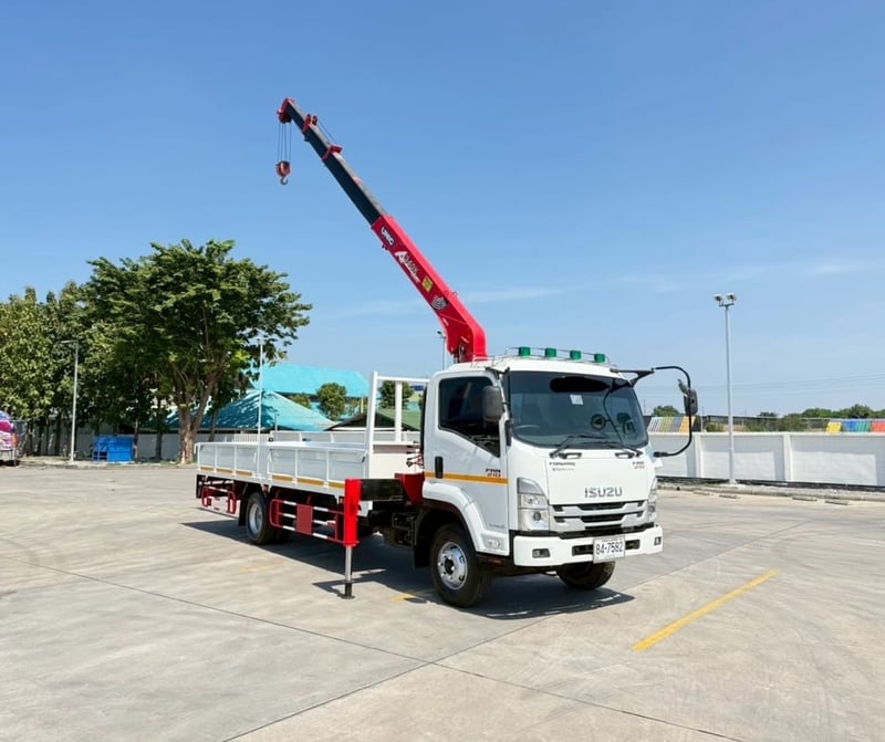 ไมล์ 76,491 กิโล❗️ISUZU NEW FRR 210 ติดเครน 3 ตัน