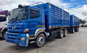 เข้าใหม่❗️ไมล์ 5 หมื่น HINO FM 2P 380 พ่วงแม่ลูกดั้มพ์คอกเกษตร เข้าใหม่❗️ไมล์ 5 หมื่น HINO FM 2P 380 พ่วงแม่ลูกดั้มพ์คอกเกษตร