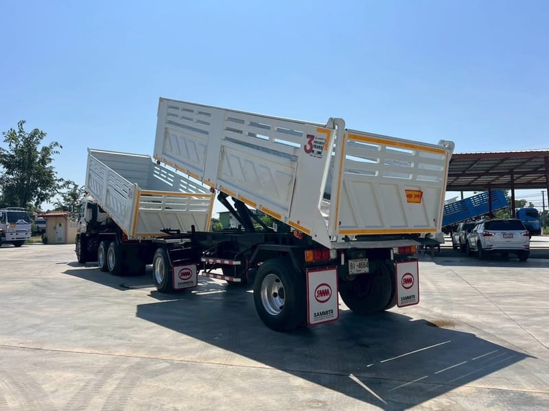 ISUZU FXZ 270 ยูโร ปี 2548 พ่วงแม่ลูก ดั้มพ์สามมิตร
