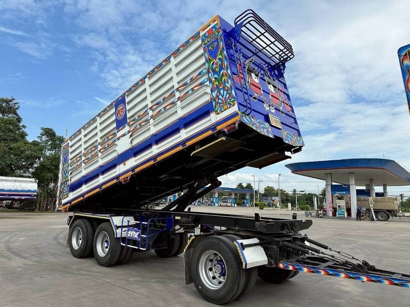 ISUZU FXZ 360 พ่วงแม่ลูกดั้มพ์เกษตร ใส่ของ 31.300 ตัน