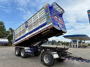 ISUZU FXZ 360 พ่วงแม่ลูกดั้มพ์เกษตร ใส่ของ 31.300 ตัน