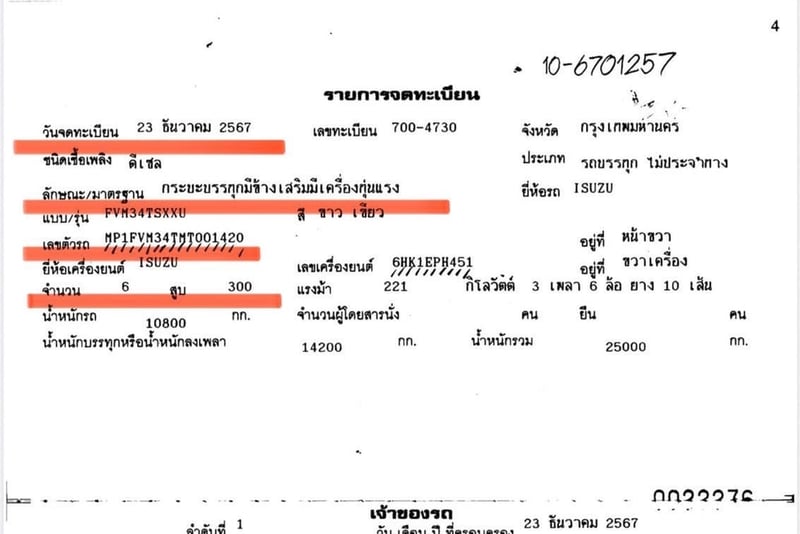 เข้าใหม่❗️ไมล์ 25,XXX  FVM 300 MT  เครน ZE 5 ตัน