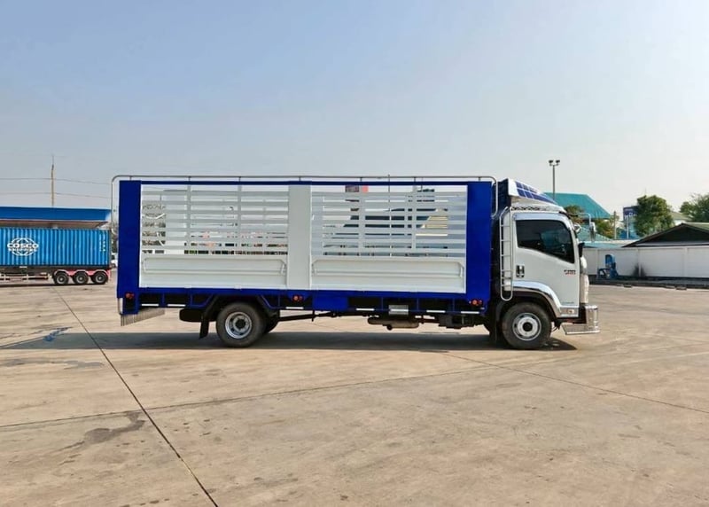ISUZU FRR 210 กะบะเหล็กคอกสูง