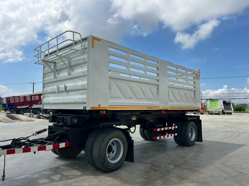 ลูกพ่วงดัมพ์ สามมิตร 2 เพลา ยาว 6.00 ม ลูกพ่วงดัมพ์ สามมิตร 2 เพลา ยาว 6.00 ม