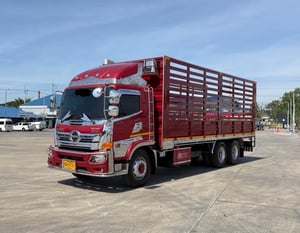 HINO FL 260แรงม้า รถบรรทุก 10ล้อ กระบะคอกสูง ปี2023
