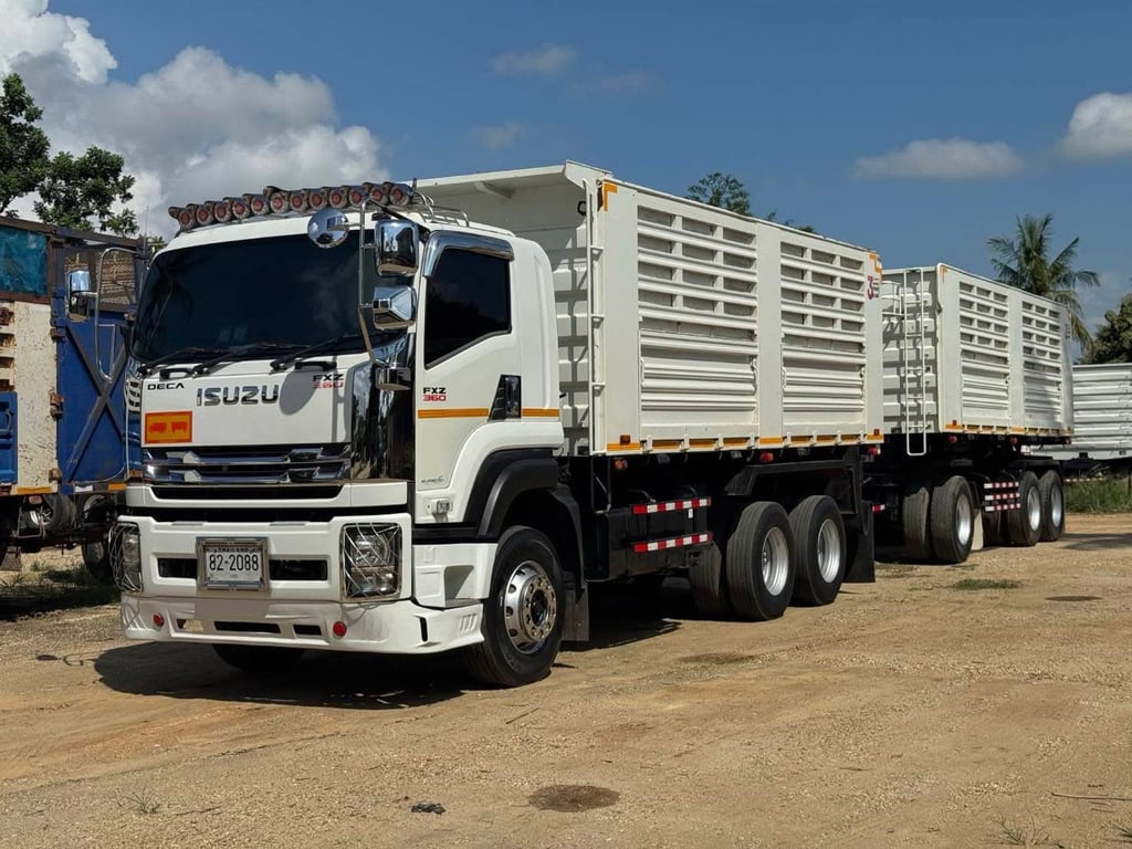 พ่วงแม่ลูกดั้ม ISUZU FXZ 360 ไมล์ 350,000 กิโล พ่วงแม่ลูกดั้ม ISUZU FXZ 360 ไมล์ 350,000 กิโล