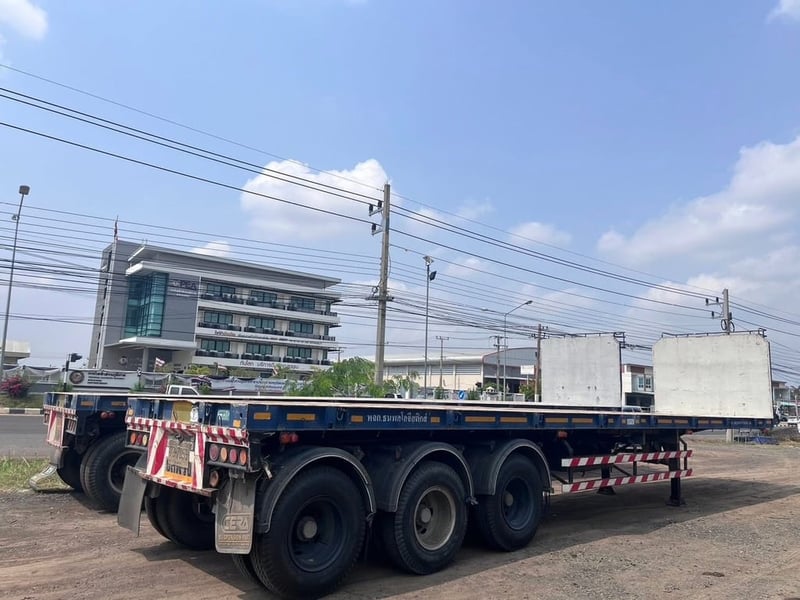 ขายหางพื้นเรียบ 3 เพลา ยาว.12.50.เมตร 