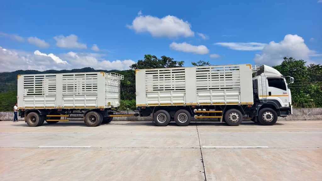 พ่วงแม่ลูก ISUZU  360 แรง (ไม่ดั้มพ์) อู่ พนัส เลขไมล์ 286871.กิโลเมตร พ่วงแม่ลูก ISUZU  360 แรง (ไม่ดั้มพ์) อู่ พนัส เลขไมล์ 286871.กิโลเมตร