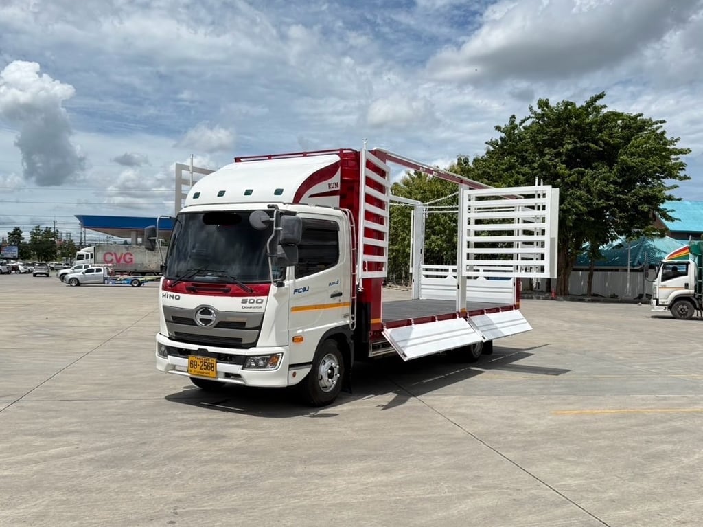 6ล้อ NEW FC9J 210 เเรง  ยาว 6.60 เมตร ปี 2566
