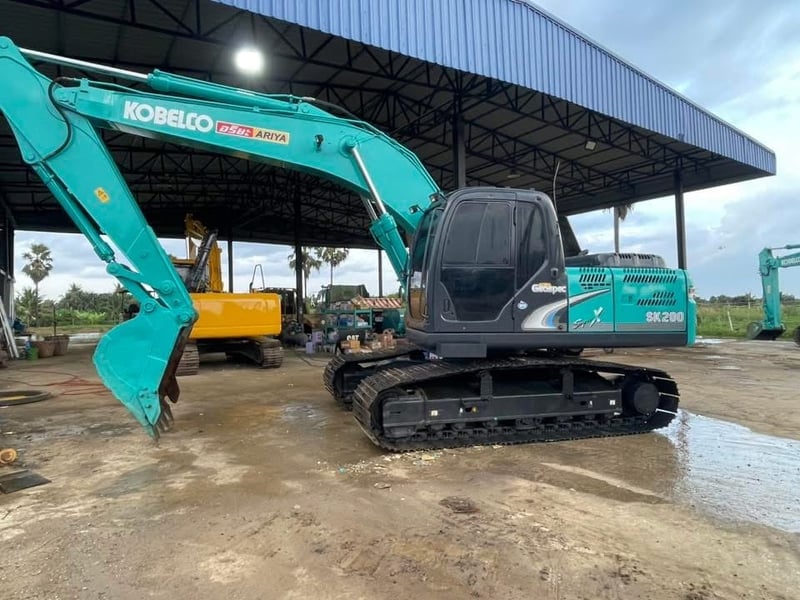 SK200-8YN12 สุเปอร ไฟฟ้าครบ ระบบเต็ม เครื่องปั้มแห้ง.