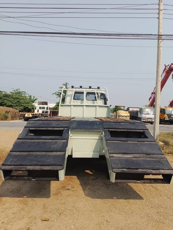 HINO FM3M 240 เครื่อง M10C สองเพลา ท้ายลาดบรรทุกแบคโฮ