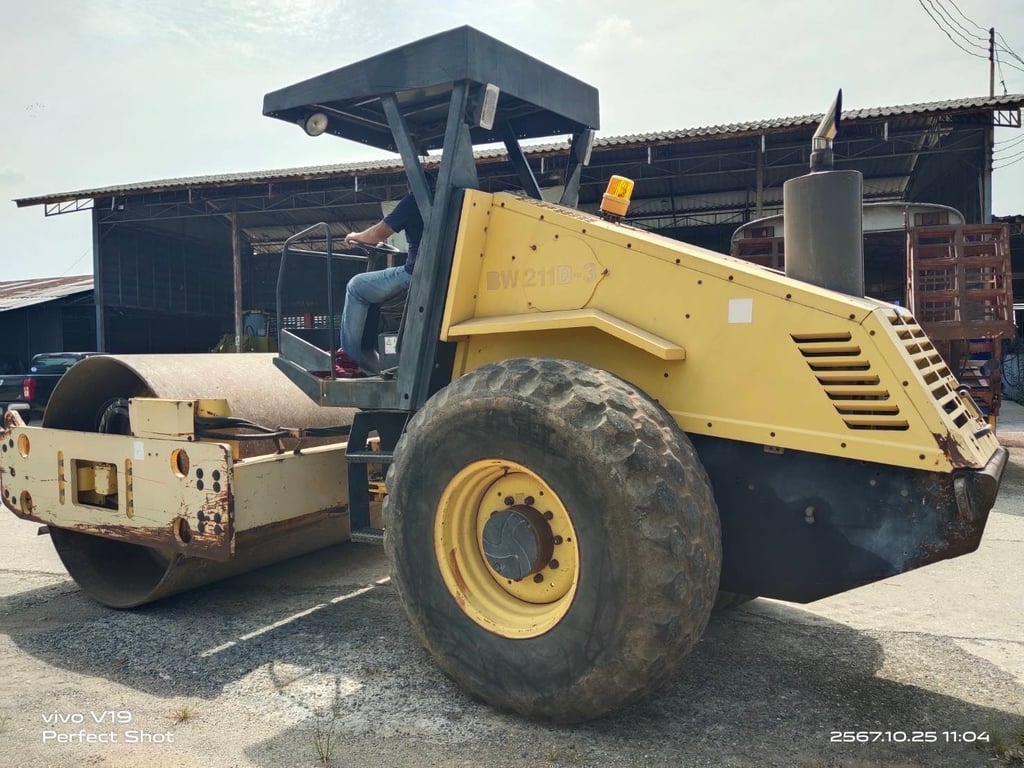 ไมล์ ช.ม 5200❗️BOMAX BW211D-3 สองเพลา สองเปลือก