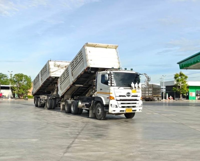 HINO FM1A 344 พ่วงแม่ลูกตั้มพ์สามมิตร ไมล์ 2 แสน ปี 2566 HINO FM1A 344 พ่วงแม่ลูกตั้มพ์สามมิตร ไมล์ 2 แสน ปี 2566