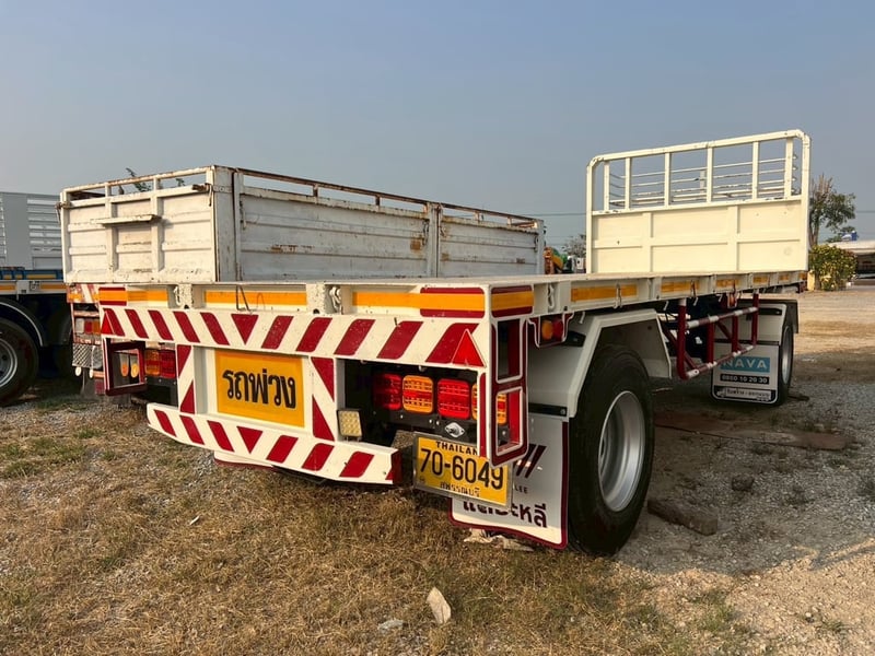 ขายลูกพ่วงพื้นเรียบ 2 เพลา ยาว 6•50 ขายลูกพ่วงพื้นเรียบ 2 เพลา ยาว 6•50