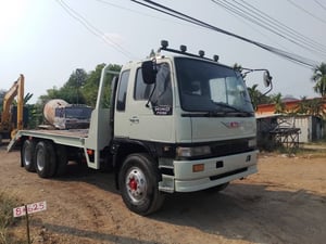HINO FM3M 240 เครื่อง M10C สองเพลา ท้ายลาดบรรทุกแบคโฮ