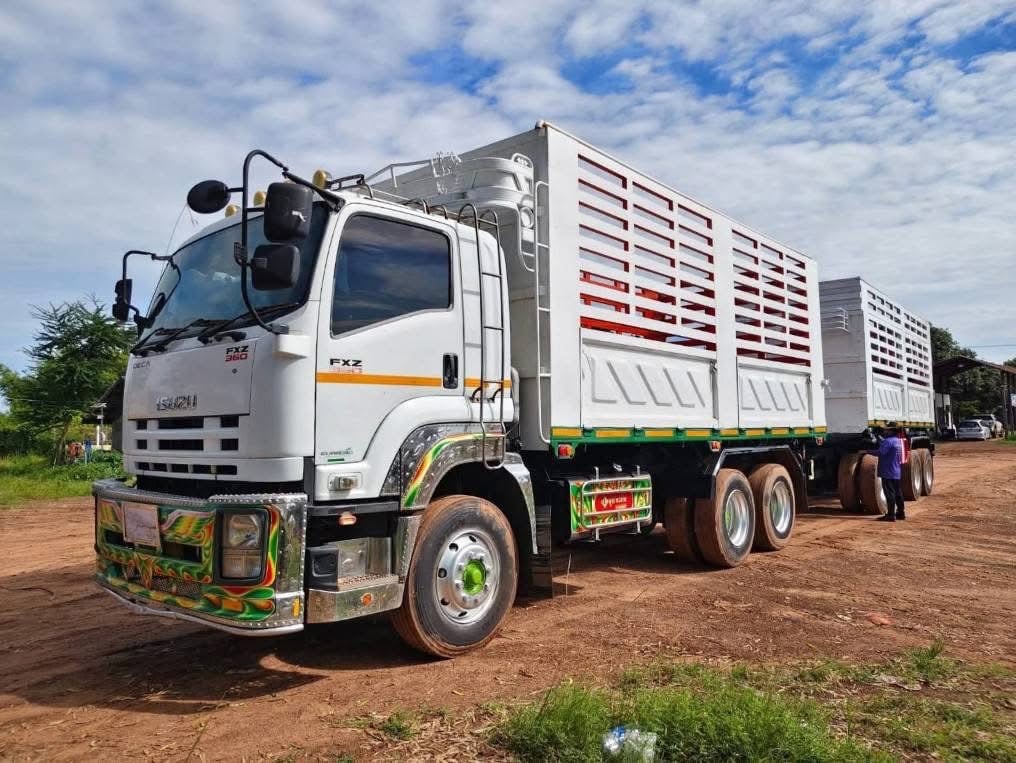 ISUZU FXZ 360 พ่วงแม่ลูกดั้มพ์เกษตร 