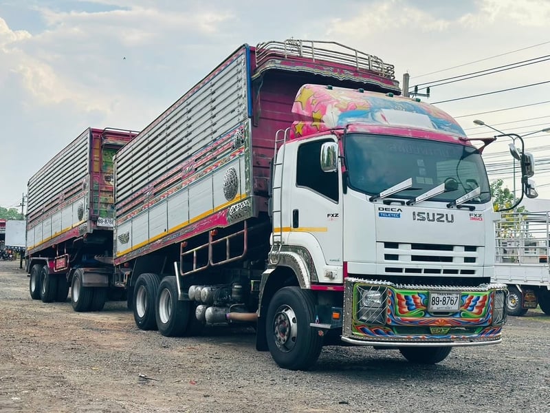 ISUZU FXZ 360 พ่วงแม่ลูกดั้มพ์เกษตร ISUZU FXZ 360 พ่วงแม่ลูกดั้มพ์เกษตร