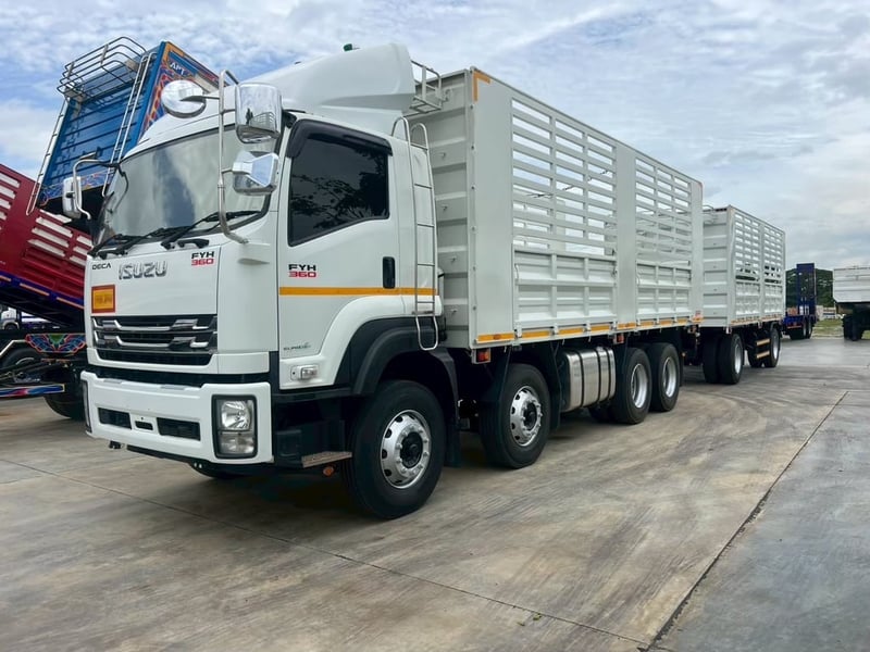 ISUZU  FYH 360 คลัซซี JT พ่วงแม่ลูก แม่12ล้อแท้ (ไม่ดั้มพ์)  ใส่ของ 32 ตัน 