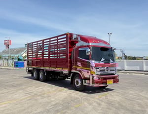 HINO FL8J 260 กะบะเหล็ก ยาวใน 7.55.ม 