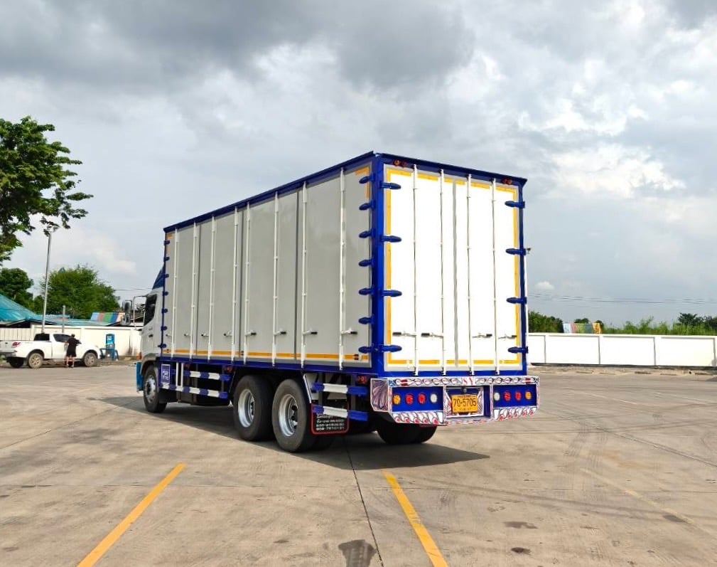 ไมล์ 72,897 กิโล❗️HINO FL8L 260 เเรง ตู้เเห้ง 10 บาน
