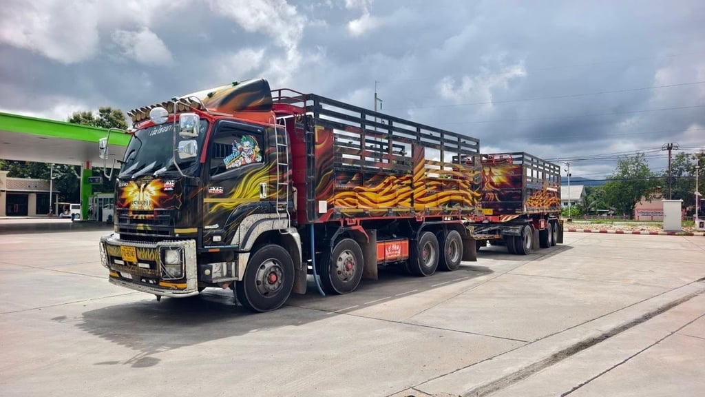 ISUZU FYH 360 แม่ 12 ล้อแท้ พ่วงแม่ลูกดั้มพ์ ปี 2557