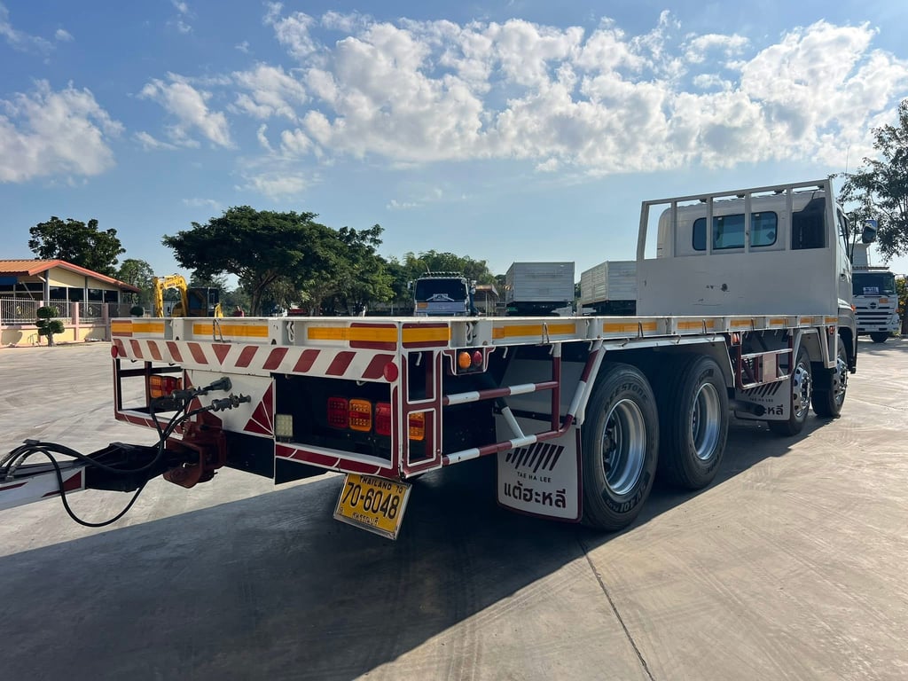 ไมล์ 68,915 กิโล❗️HINO GY2P 380 ปี 2565 พ่วงแม่ลูกพื้นเรียบ