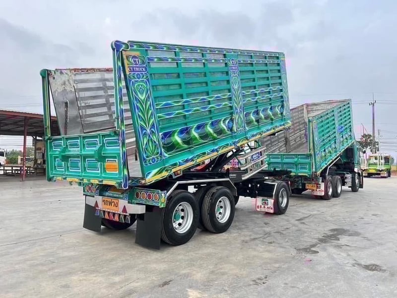HINO FM1A 344 พ่วงแม่ลูกดั้มพ์เกษตร