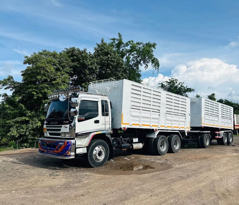 ISUZU 320 พ่วงแม่ลูกดั้มพ์ บรรทุก 30 ตันกว่า ปี 2550
