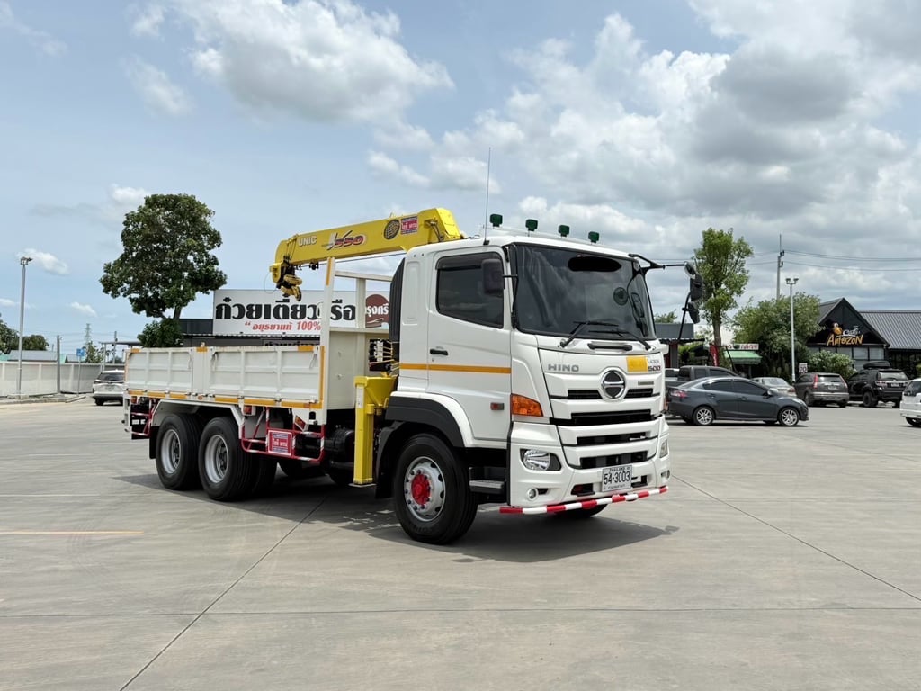 เข้าใหม่❗️ไมล์ 15479 กิโล❗️HINO FM1A 344 แรง 2 เพลา ติดเครน UNIC URV555 ขนาด 5 ตัน เข้าใหม่❗️ไมล์ 15479 กิโล❗️HINO FM1A 344 แรง 2 เพลา ติดเครน UNIC URV555 ขนาด 5 ตัน