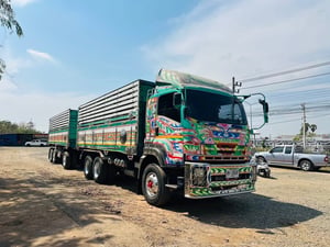 ISUZU FXZ 360 พ่วงแม่ลูกดั้มพ์เกษตร ISUZU FXZ 360 พ่วงแม่ลูกดั้มพ์เกษตร