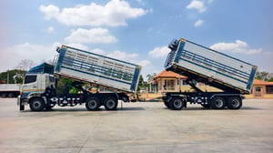 HINO FM2P 380 พ่วงแม่ลูกดั้มพ์