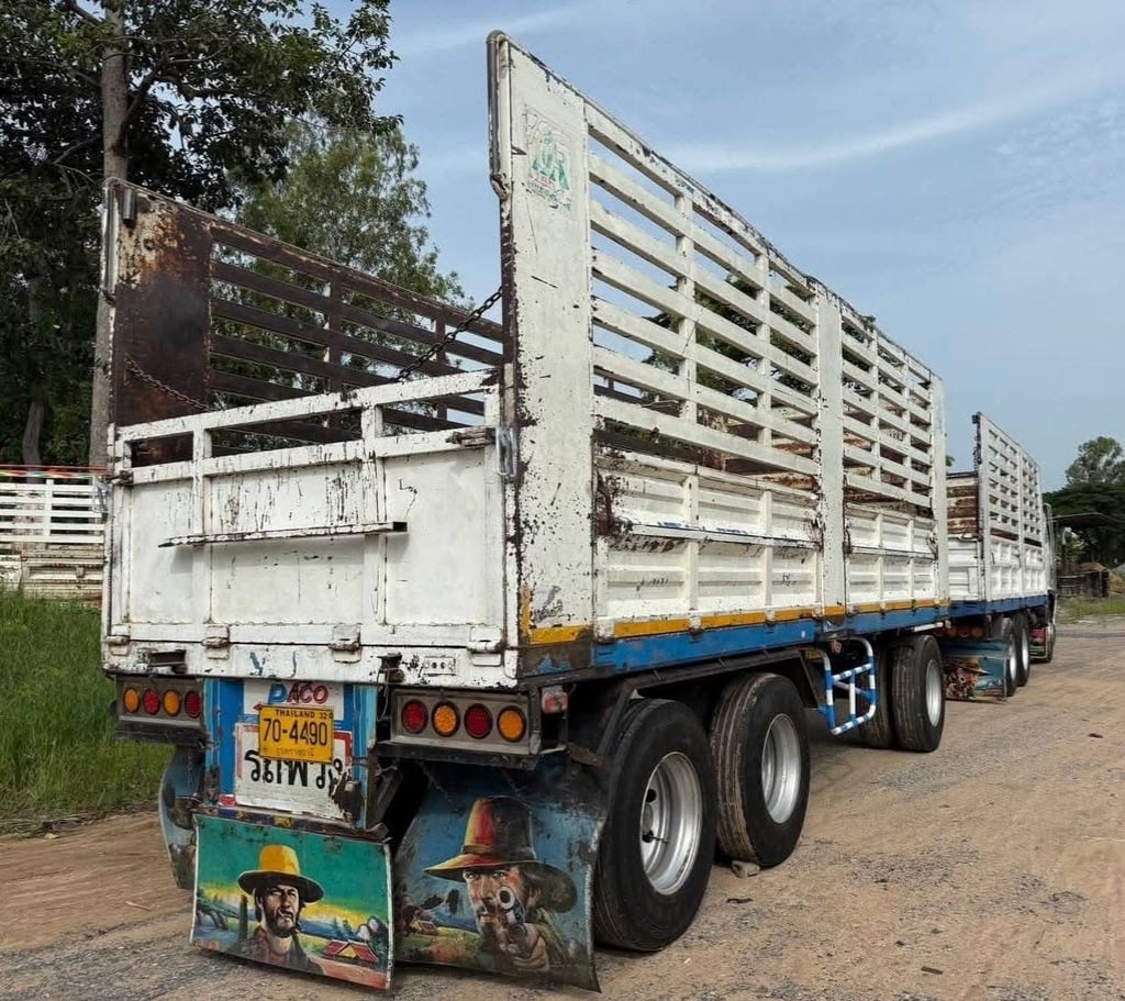 HINO 320 พ่วงแม่ลูก (ไม่ดั้มพ์) คอกเกษตร ใส่ของได้ 33 ตัน